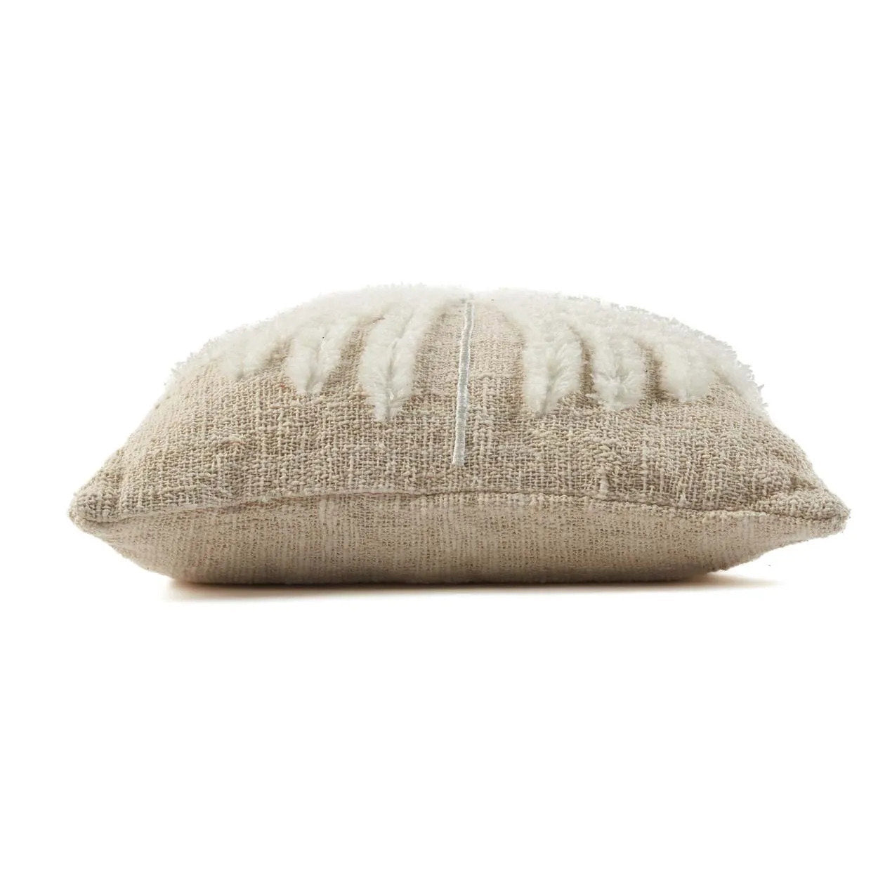 Isla Palm Pillowcase - Natural White
