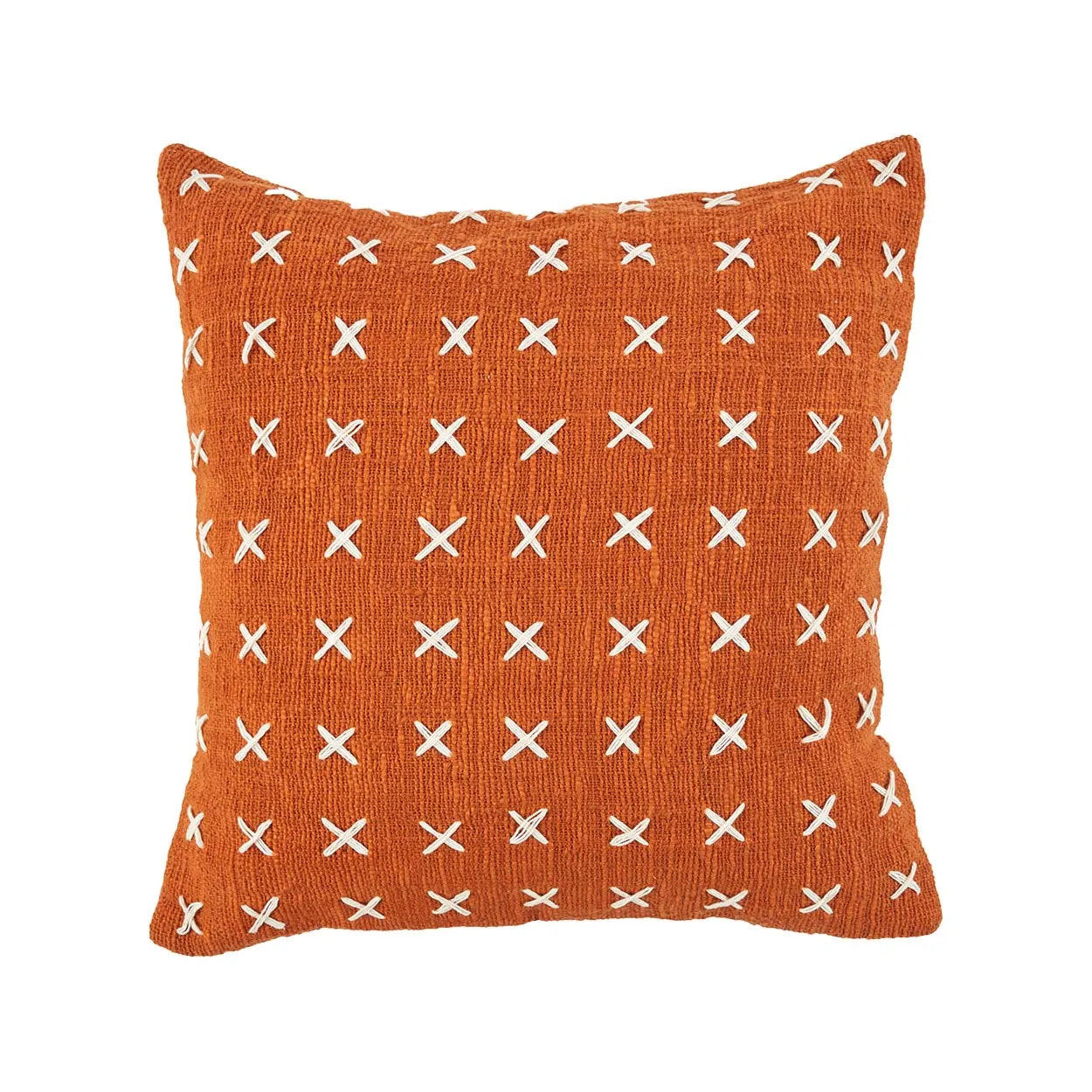 Zillion Kiss Pillowcase - Terracotta White