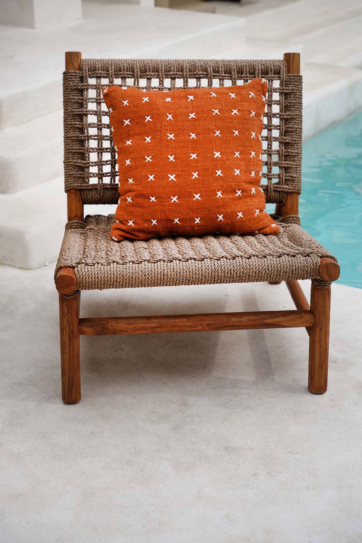 Zillion Kiss Pillowcase - Terracotta White