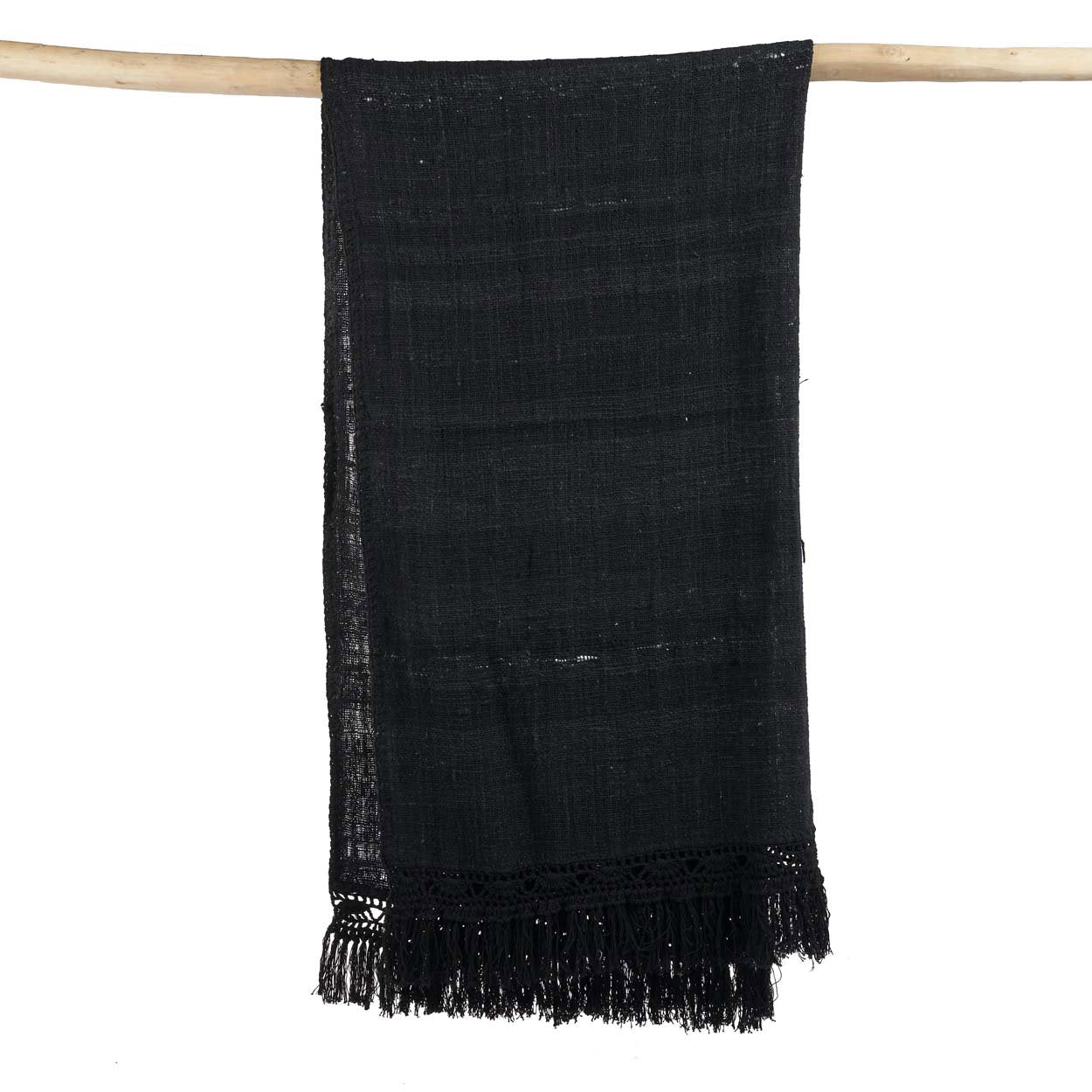 Sigøjner Sengetæppe - Sort 122x260cm