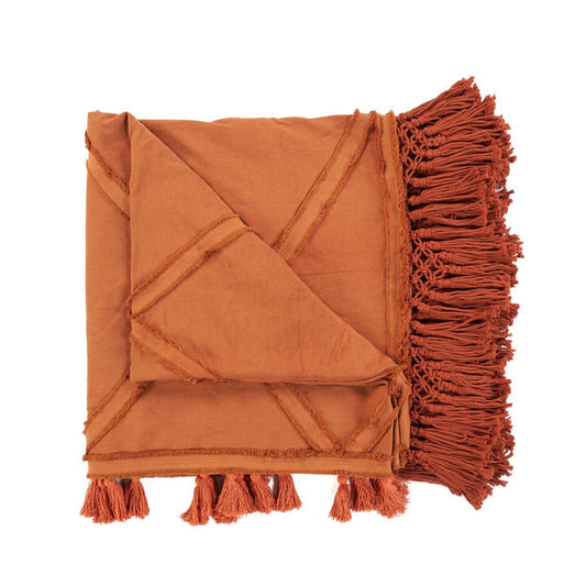 Berber bedspread - Terracotta