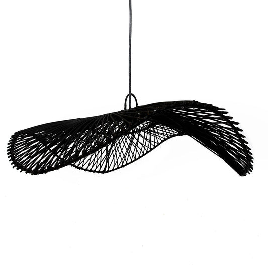 Hatten Lampe Vedhæng - Sort - L