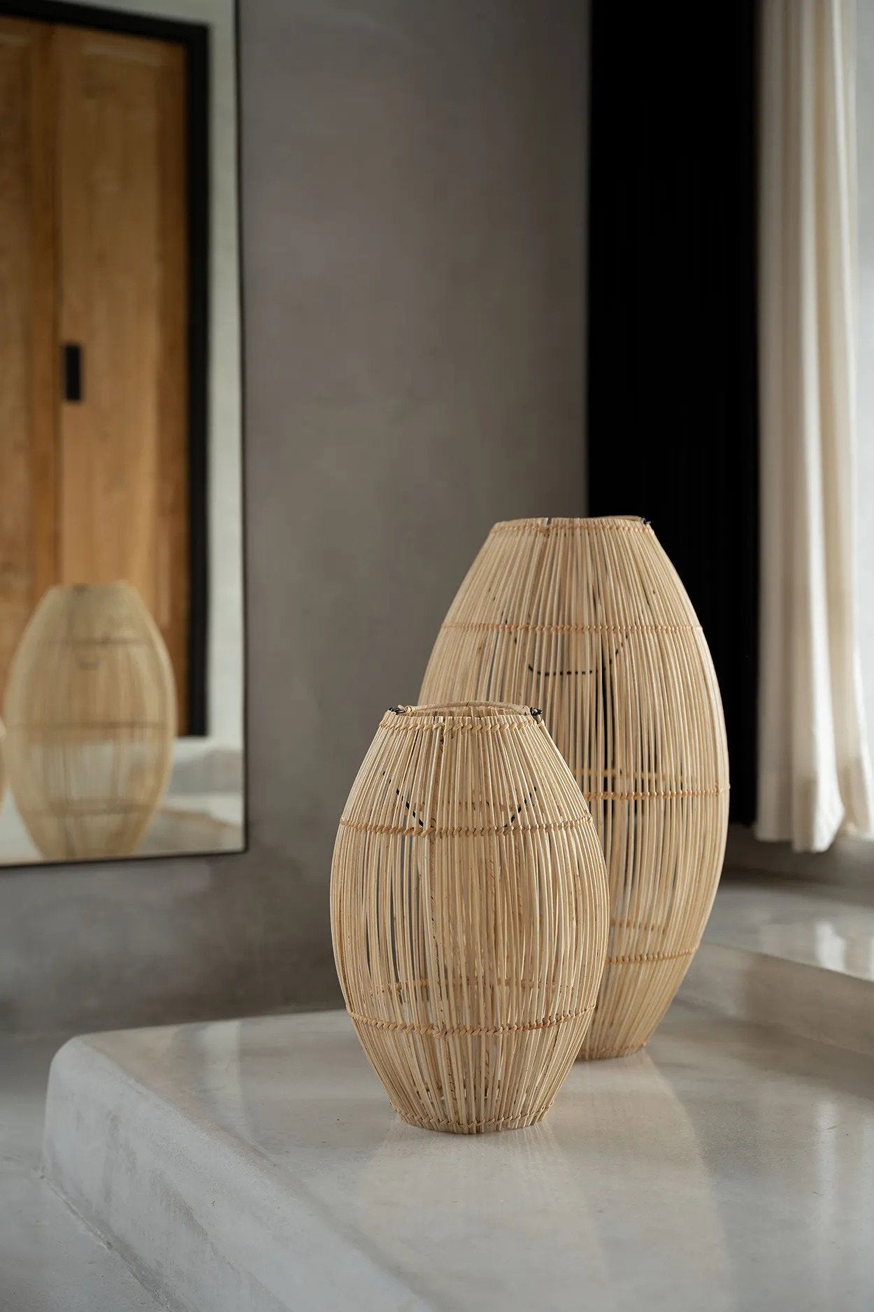 Zuri Lampe Vedhæng - Naturlig - M