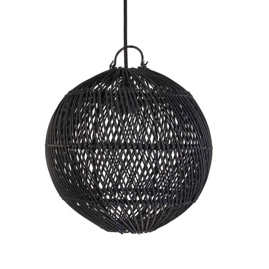 Boble Lampe Vedhæng - Sort - S