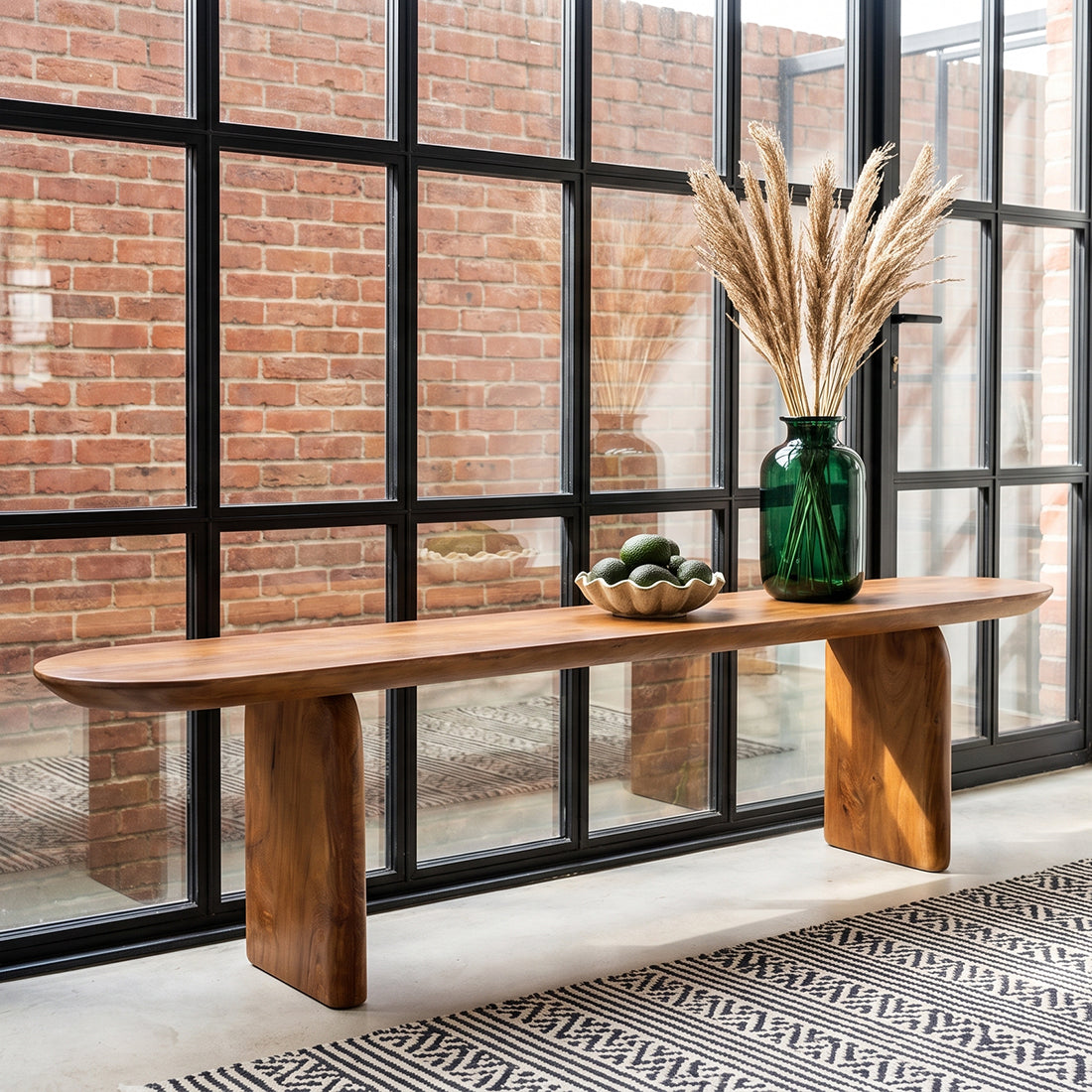 Bullnose spisebænk - 180 cm