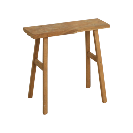 Java carpenter sidebord/bænk - Genanvendt teaktræ - 40x17x50 cm