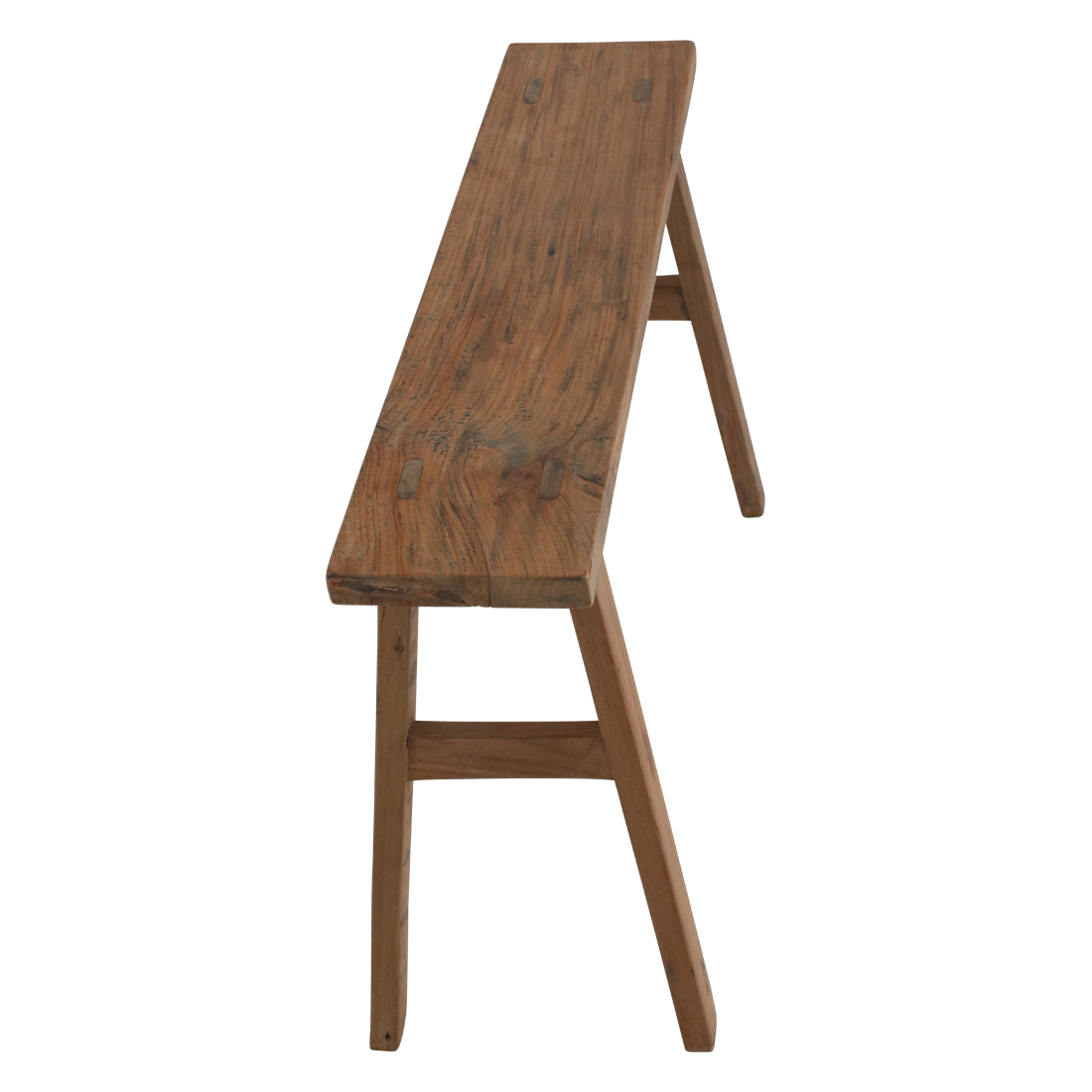 Java carpenter sidebord/bænk - Genbrugt teaktræ - 80x17x50 cm