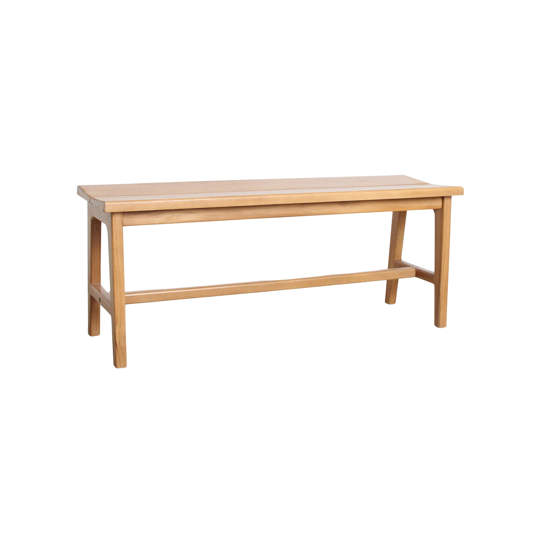 Teakbænk - 120x35x48 cm