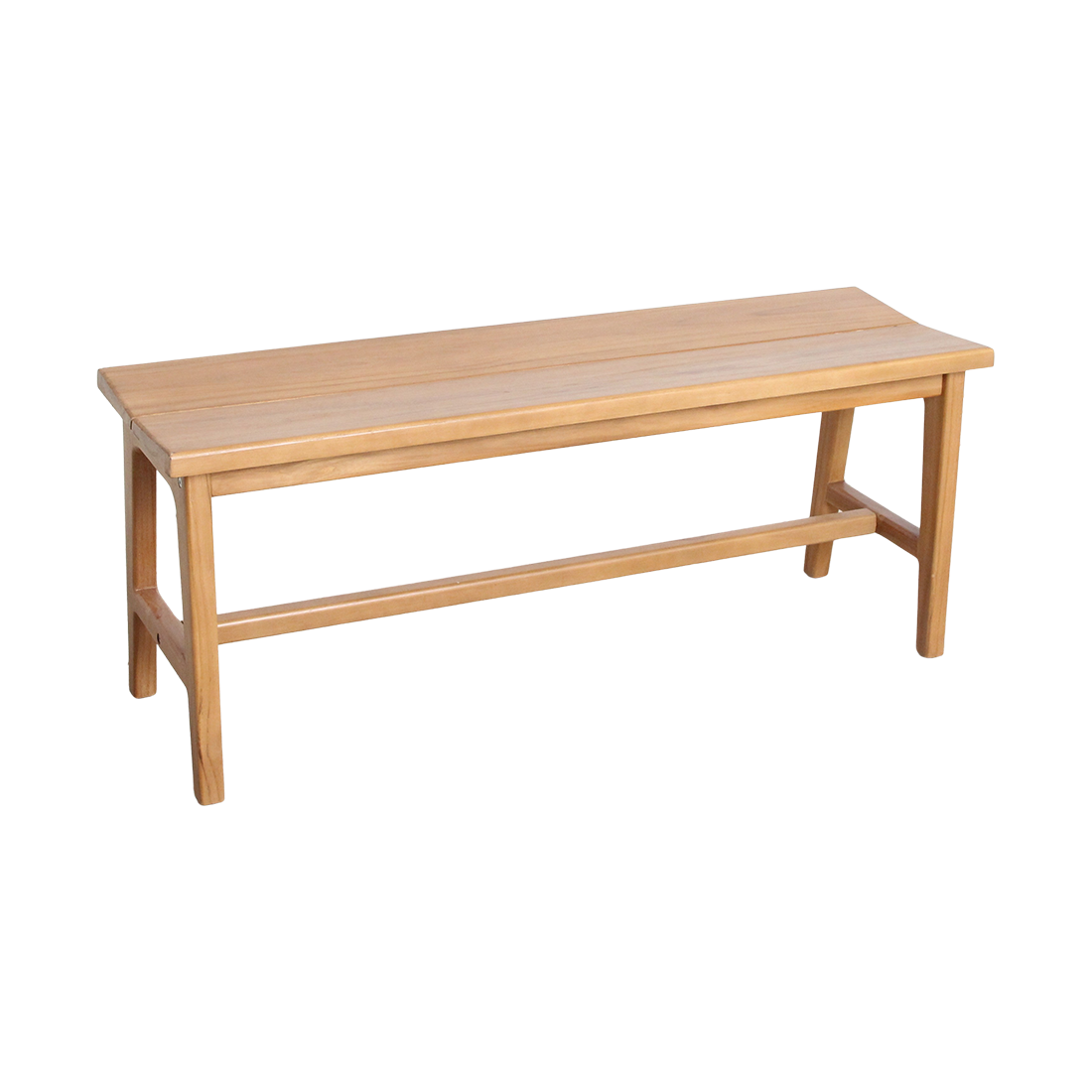 Teakbænk - 120x35x48 cm