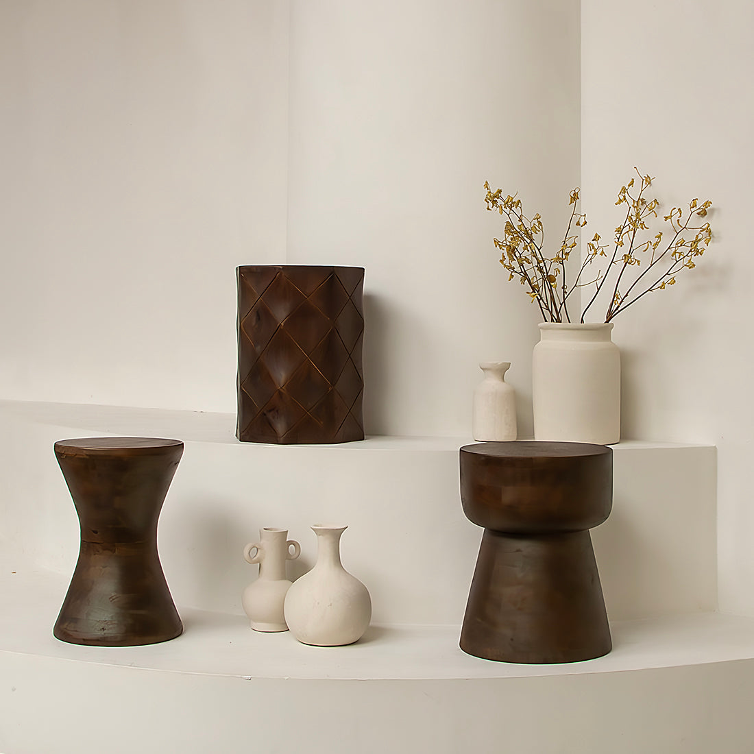 Chalk dekorativ vase Mandore M - 22x22x31 cm