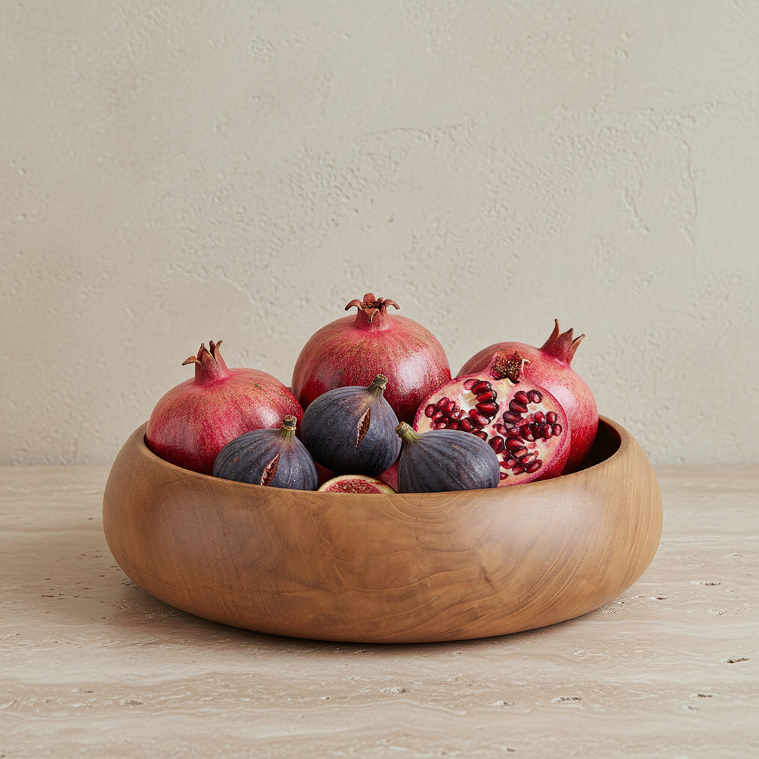 Teakskål medium - Ø 30 cm