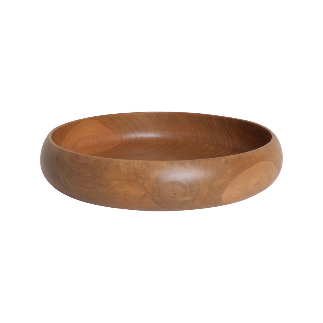 Stor teaktræskål - Ø 37 cm