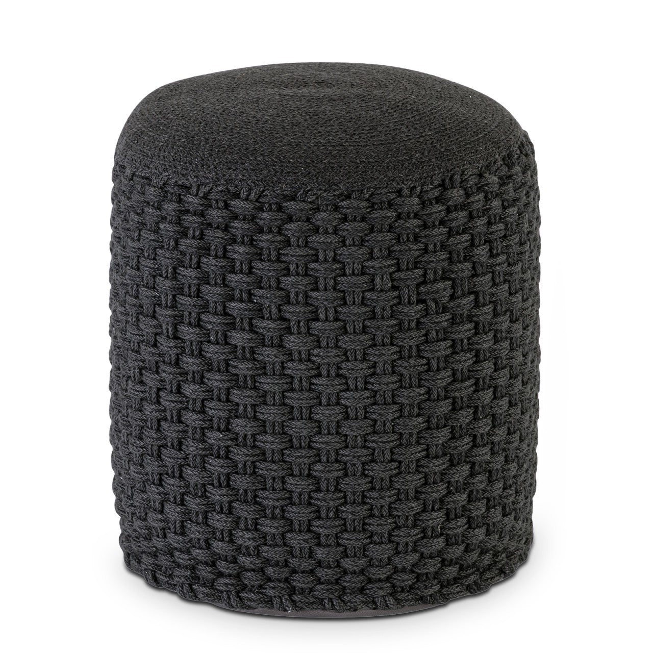 Merino Pouf – Udendørs/Indendørs Ø40 x H45 cm – Antracit / Grå - Nordic Unique