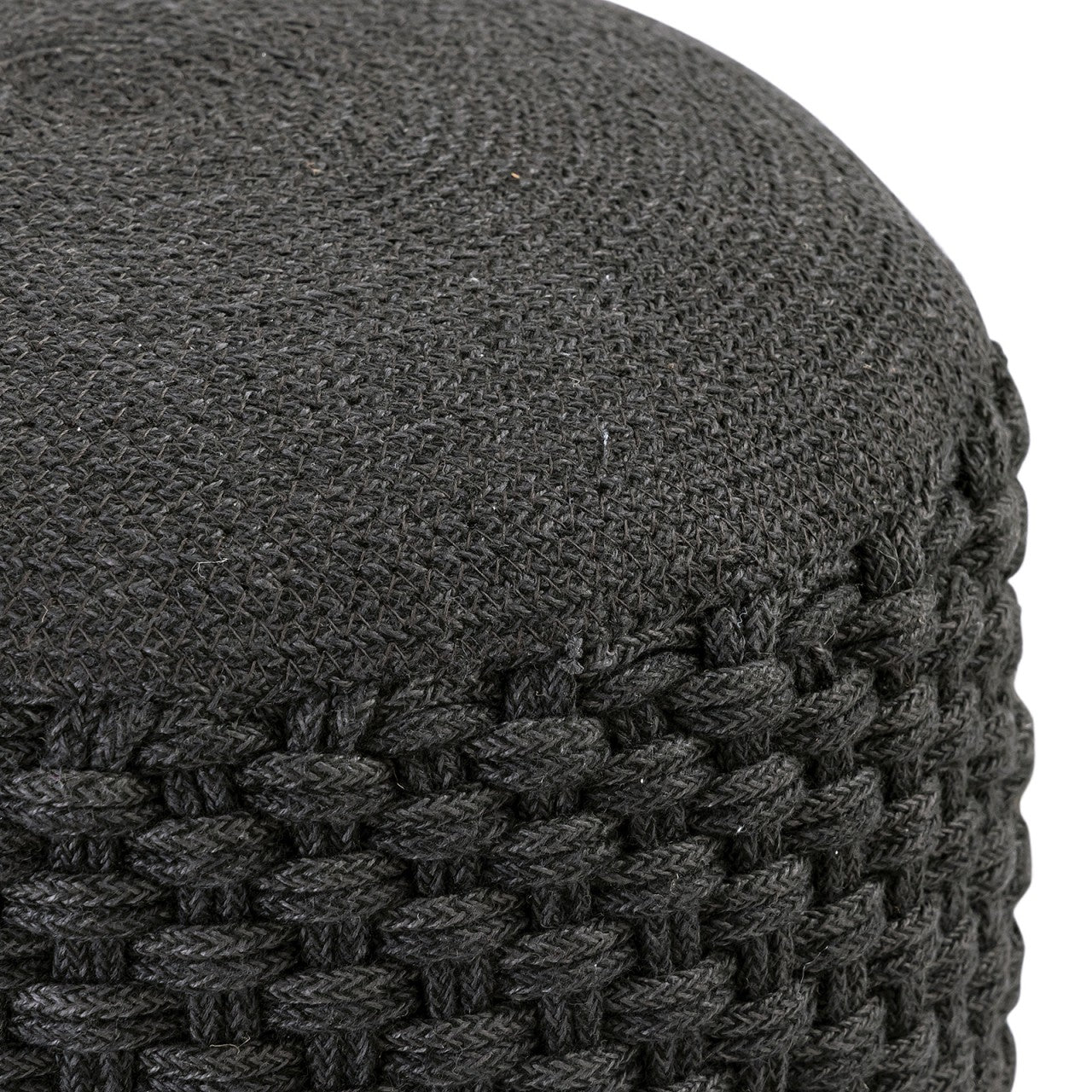 Merino Pouf – Udendørs/Indendørs Ø40 x H45 cm – Antracit / Grå - Nordic Unique