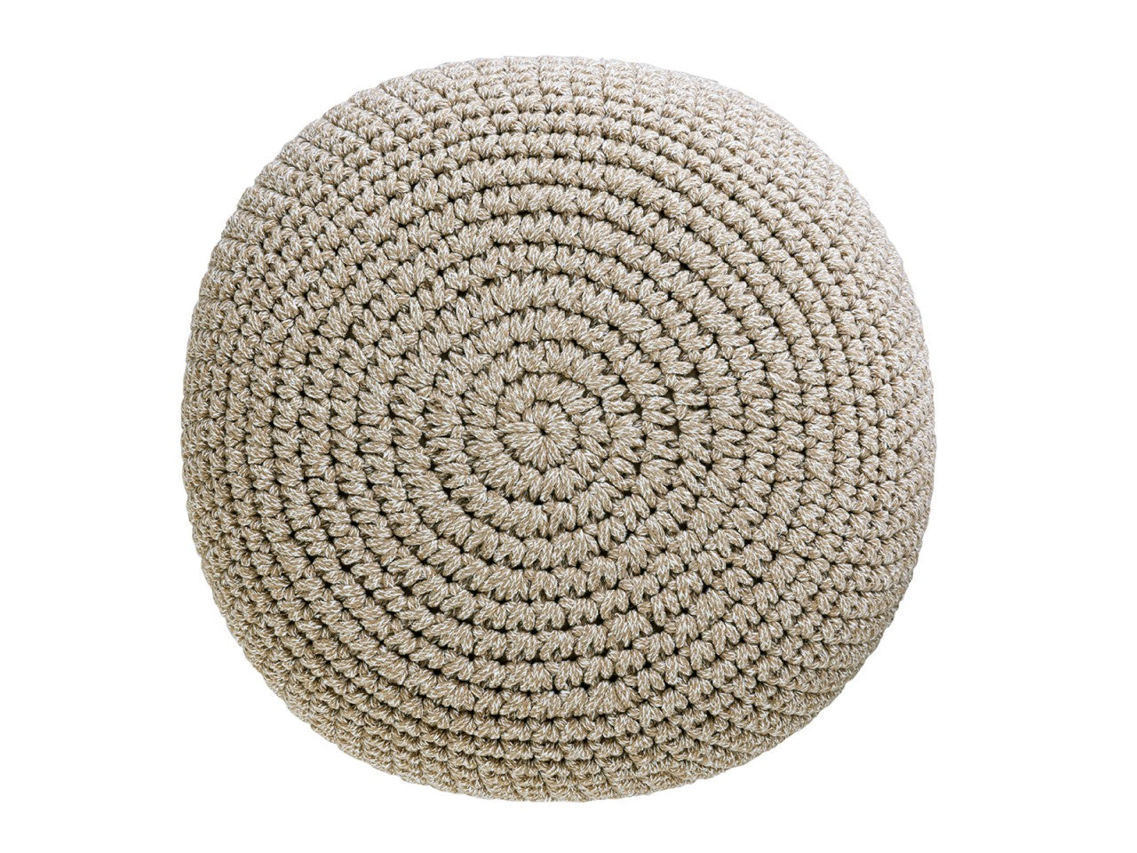 Puf Grovstrik Ø55  100% Genbrugsbomuld - Nordic Unique