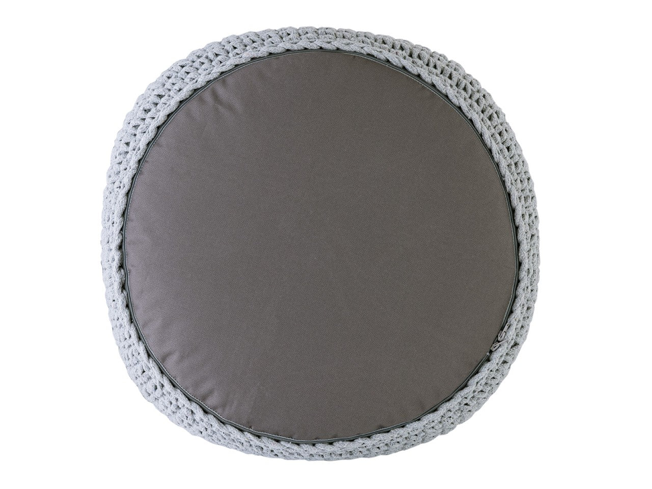 Puf Grovstrik Ø55 H37 100% Genbrugsbomuld - Nordic Unique