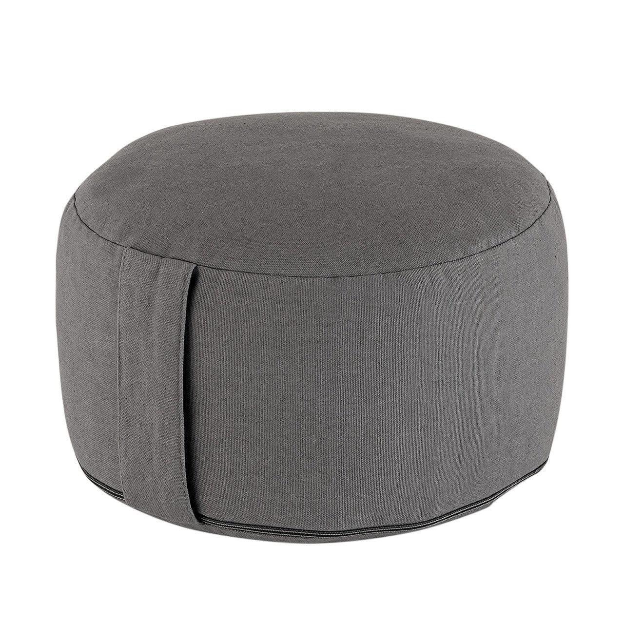 Yogapude & Meditationspude Rund - H20 x Ø31 cm - Grå - Nordic Unique