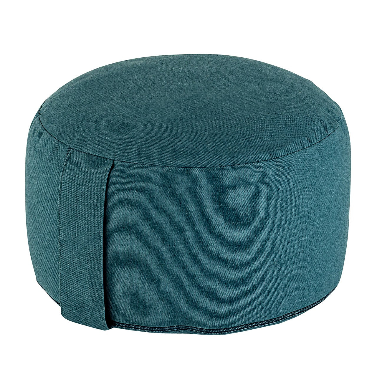 Yogapude & Meditationspude Rund - H20 x Ø31 cm - Petroleum - Nordic Unique