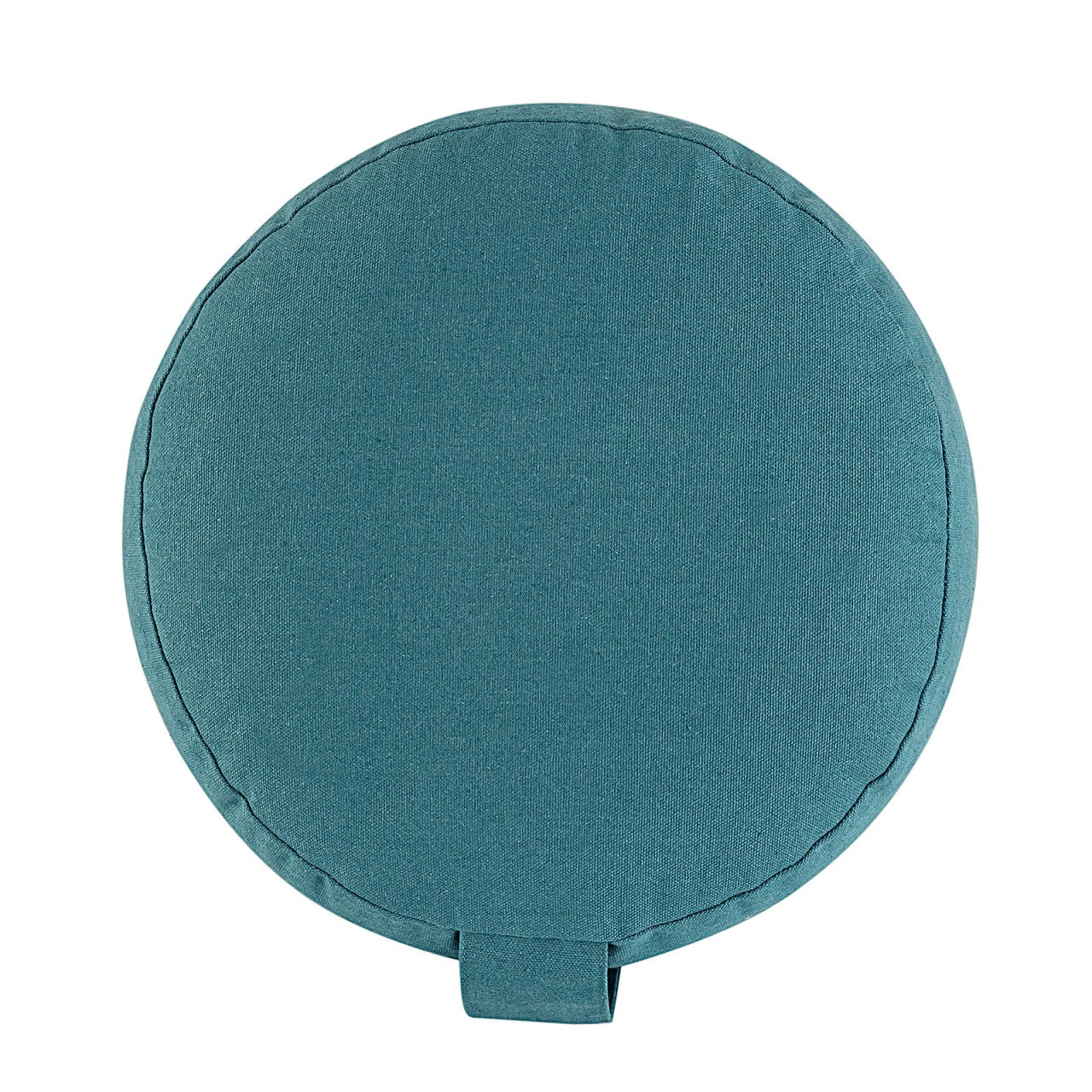 Yogapude & Meditationspude Rund - H20 x Ø31 cm - Petroleum - Nordic Unique