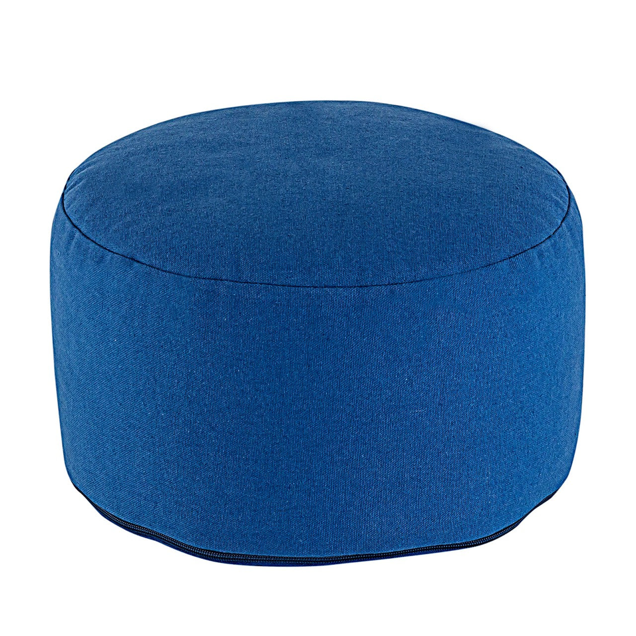 Yogapude & Meditationspude Rund - H20 x Ø31 cm - Blå - Nordic Unique