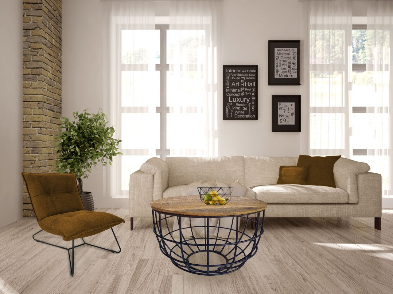 Lexington rundt sofabord – bæredygtigt sofabord i massivt træ - Træ Ø75cm