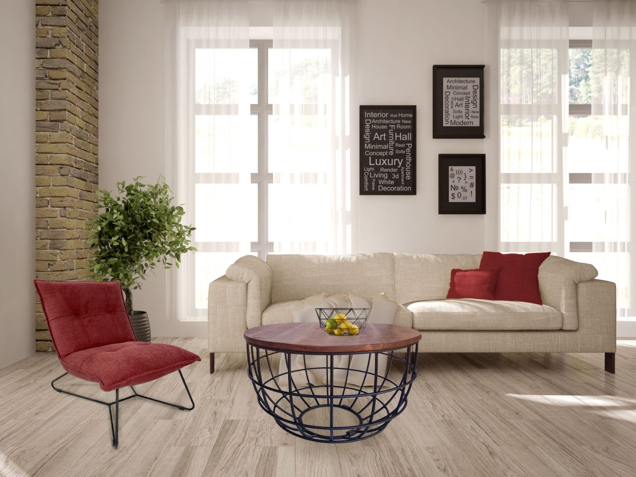 Lexington rundt sofabord – bæredygtigt design i massivt træ - Mørk Ø75cm