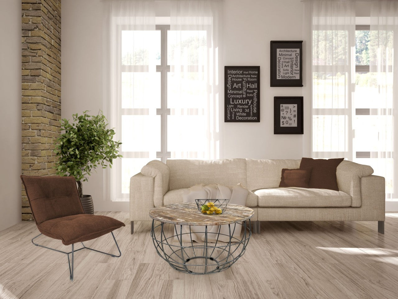 Lexington rundt sofabord – bæredygtigt sofabord i massivt træ - Lys Ø75cm