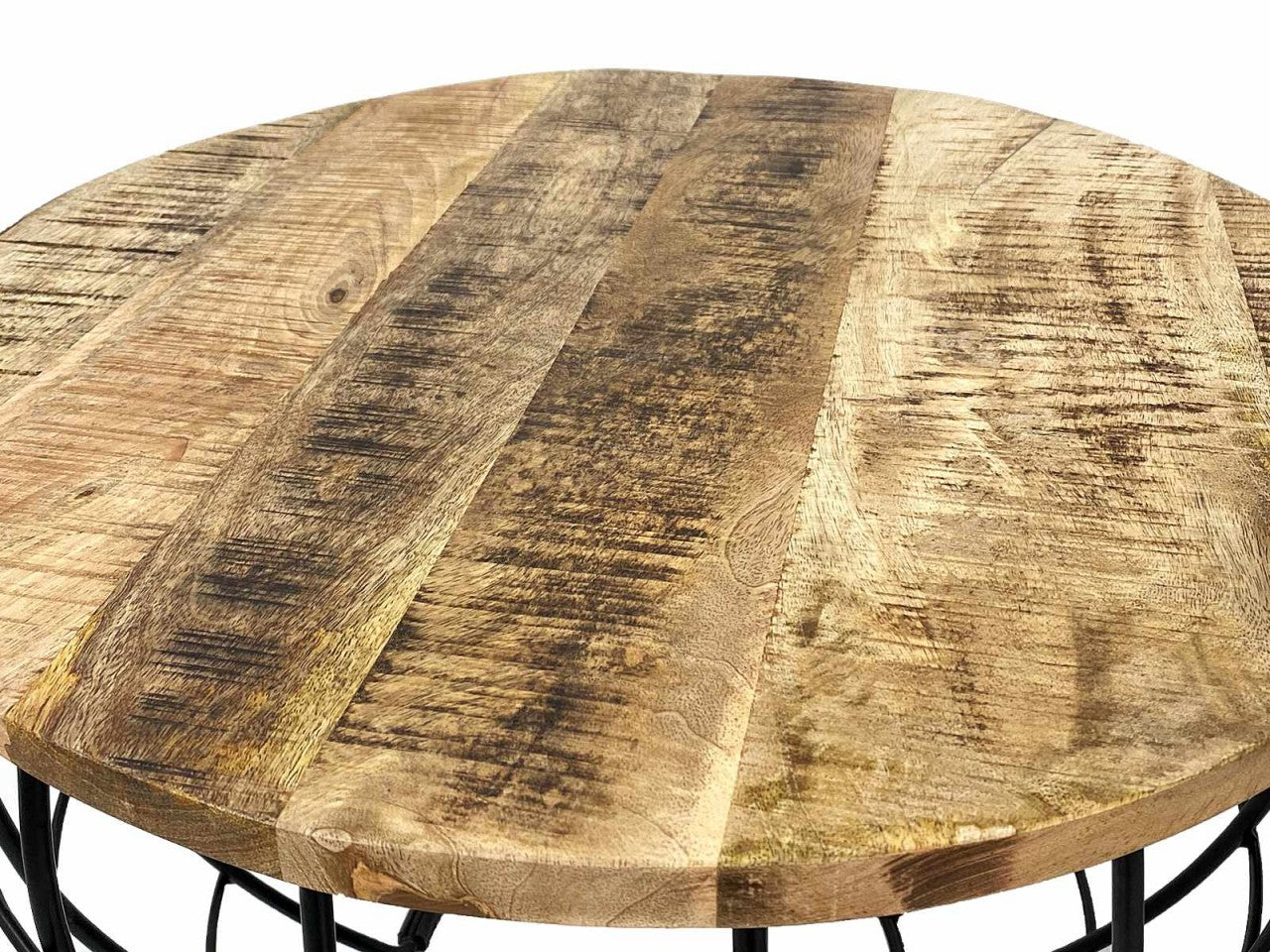 London rundt sofabord – bæredygtigt design i massivt træ - Træ Ø75cm
