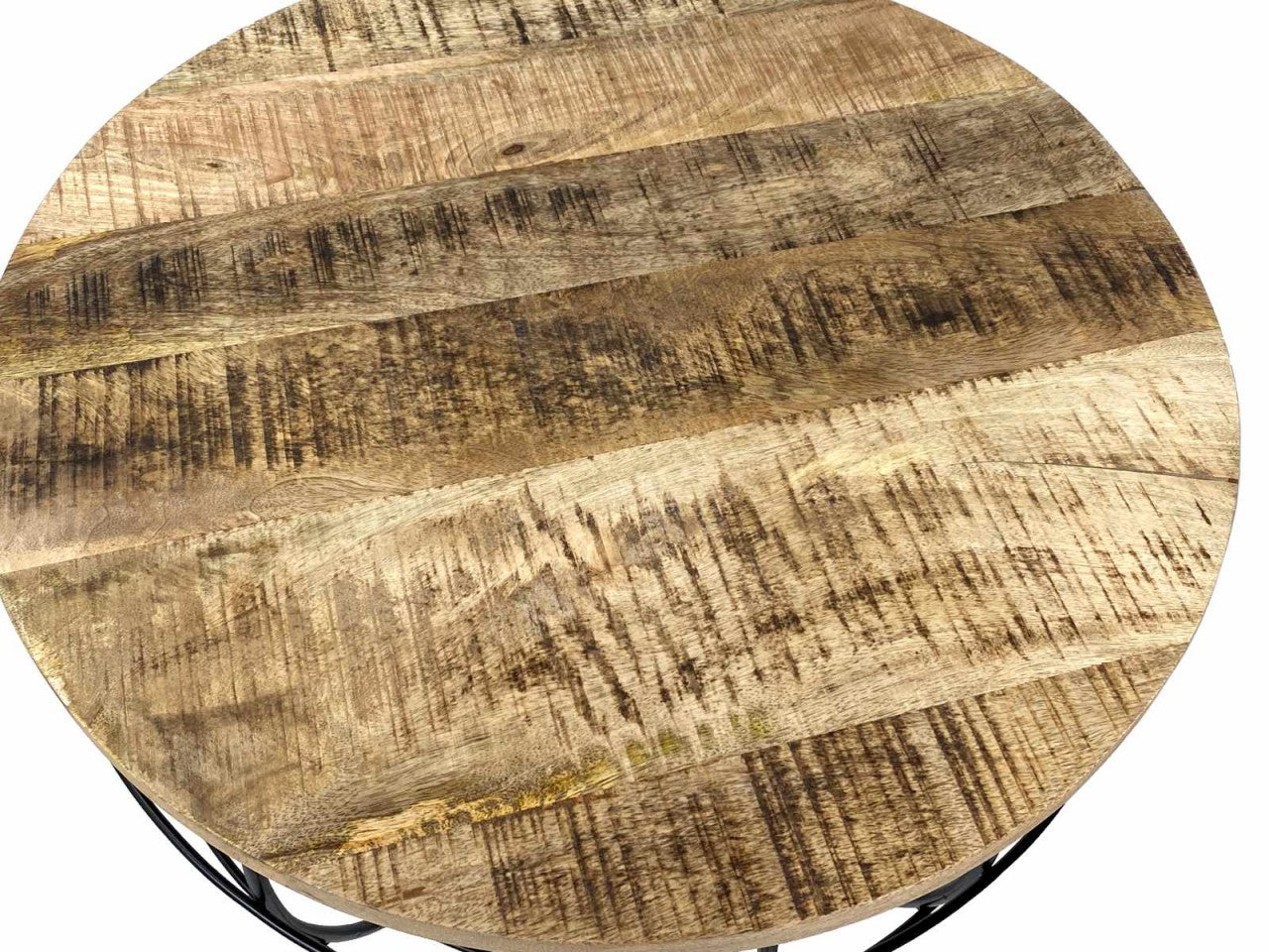 London rundt sofabord – bæredygtigt design i massivt træ - Træ Ø75cm