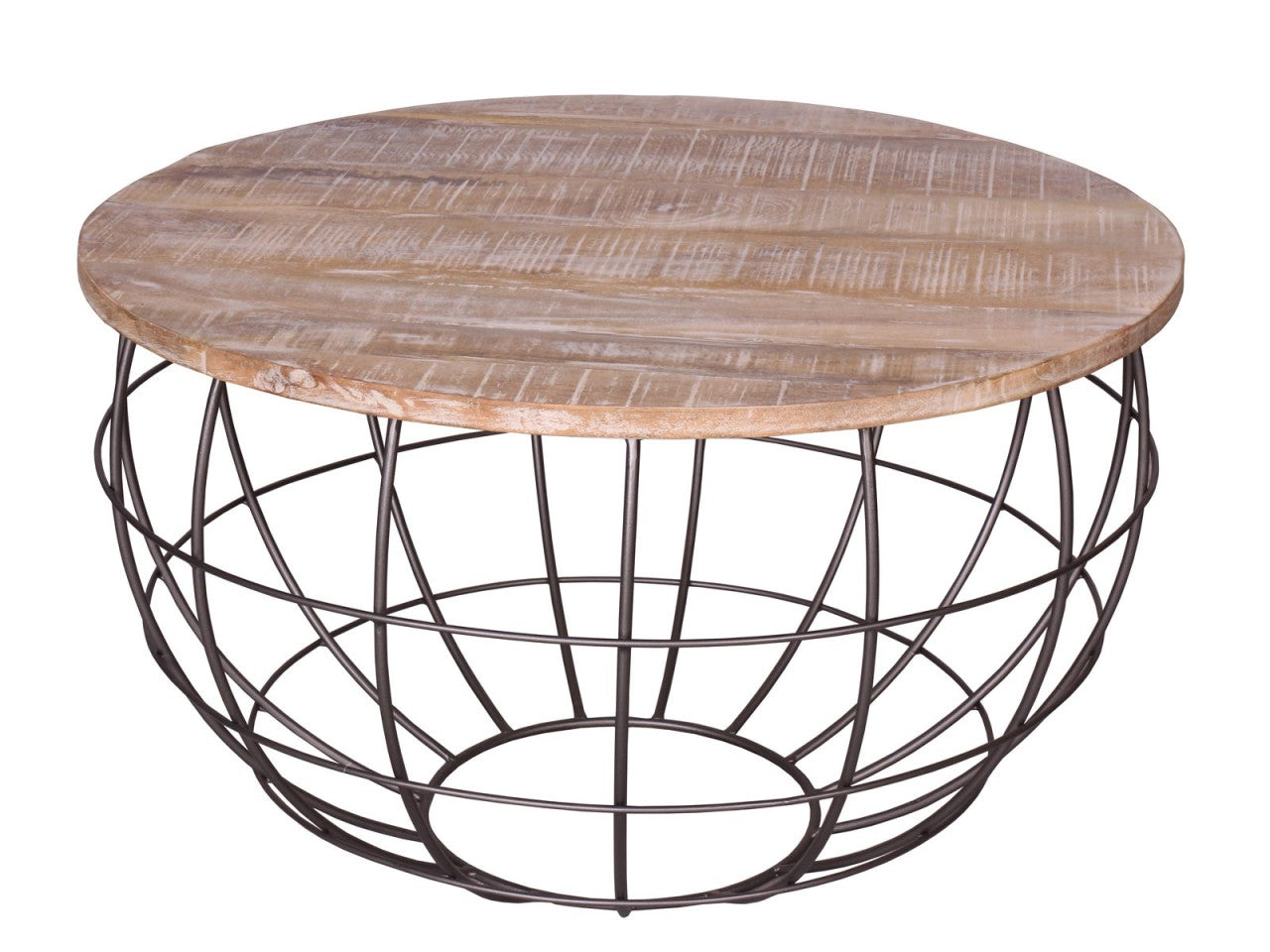 London rundt sofabord – bæredygtigt sofabord i massivt træ - Lys Ø75cm