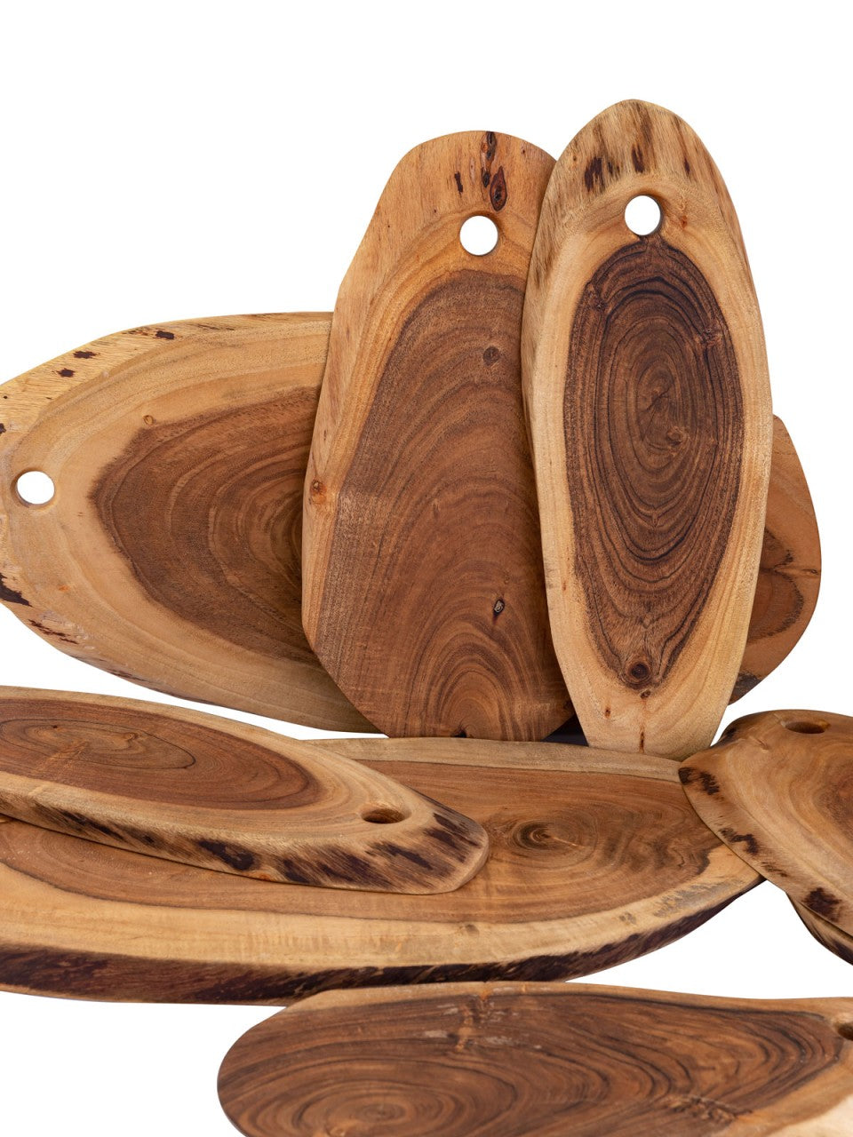 Serveringsbræt i Akacietræ – Håndlavet Skærebræt eller Dekorationsbakke - Nordic Unique
