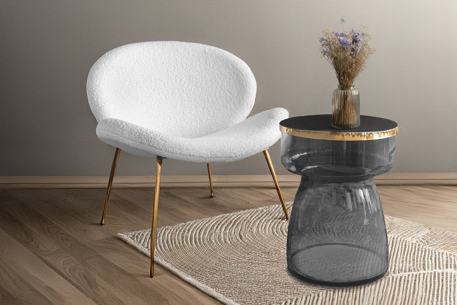 Stol Jaden 100 2 stk - Hvid / Guld - Nordic Unique