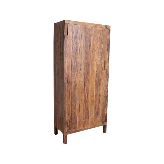 Farmwood 1-dørs skab - FSC-genanvendt træ - 80x40x180 cm