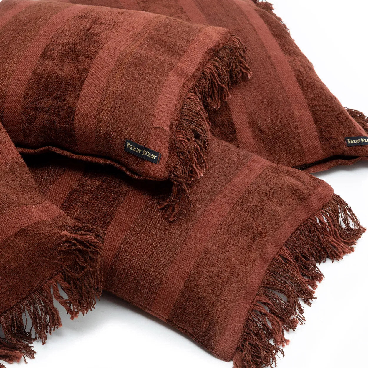 Oh My Gee Cushion Cover - Burgundy Velour - 30x50cm