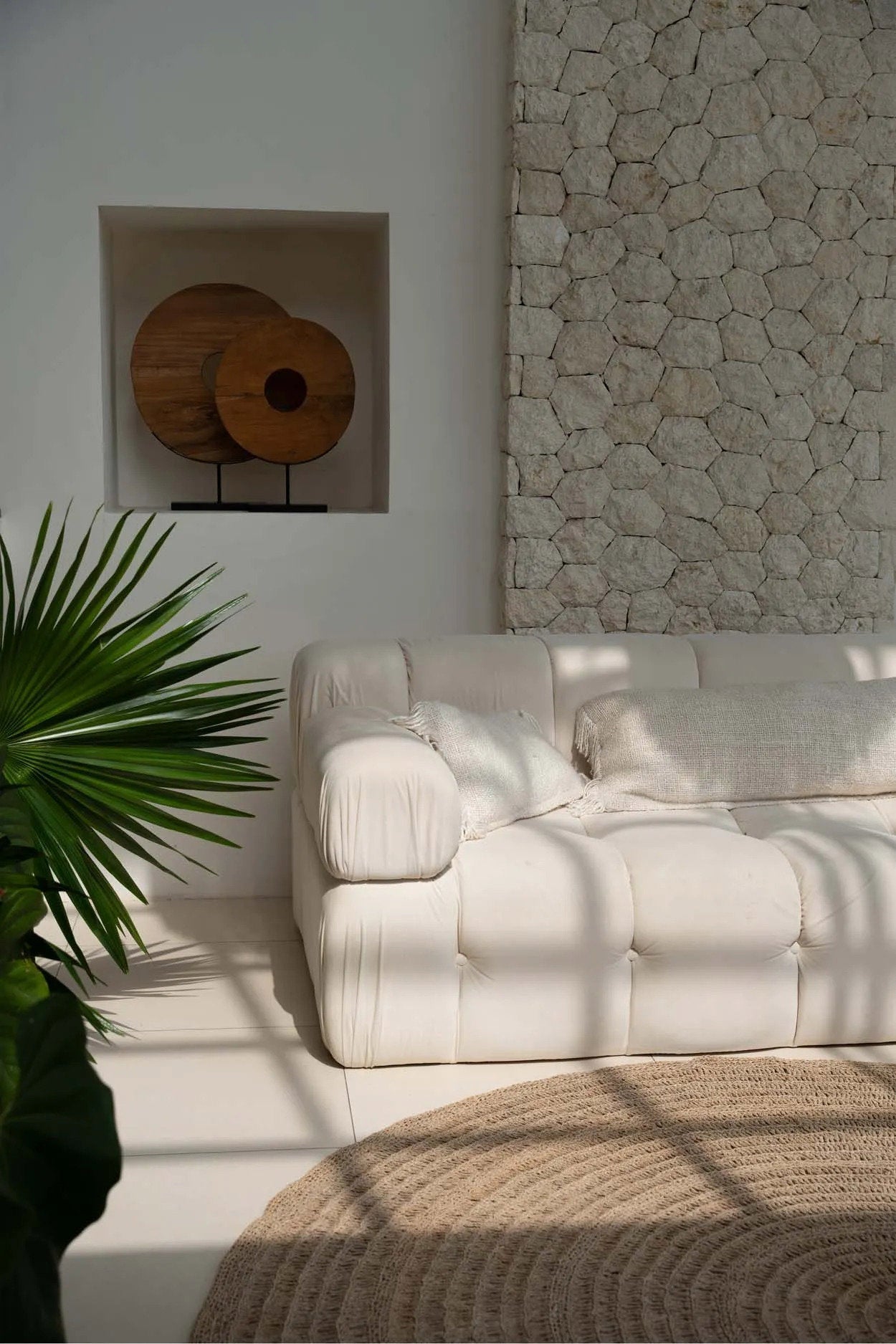 Oh My Gee Cushion Cover - Cream - 35x100cm