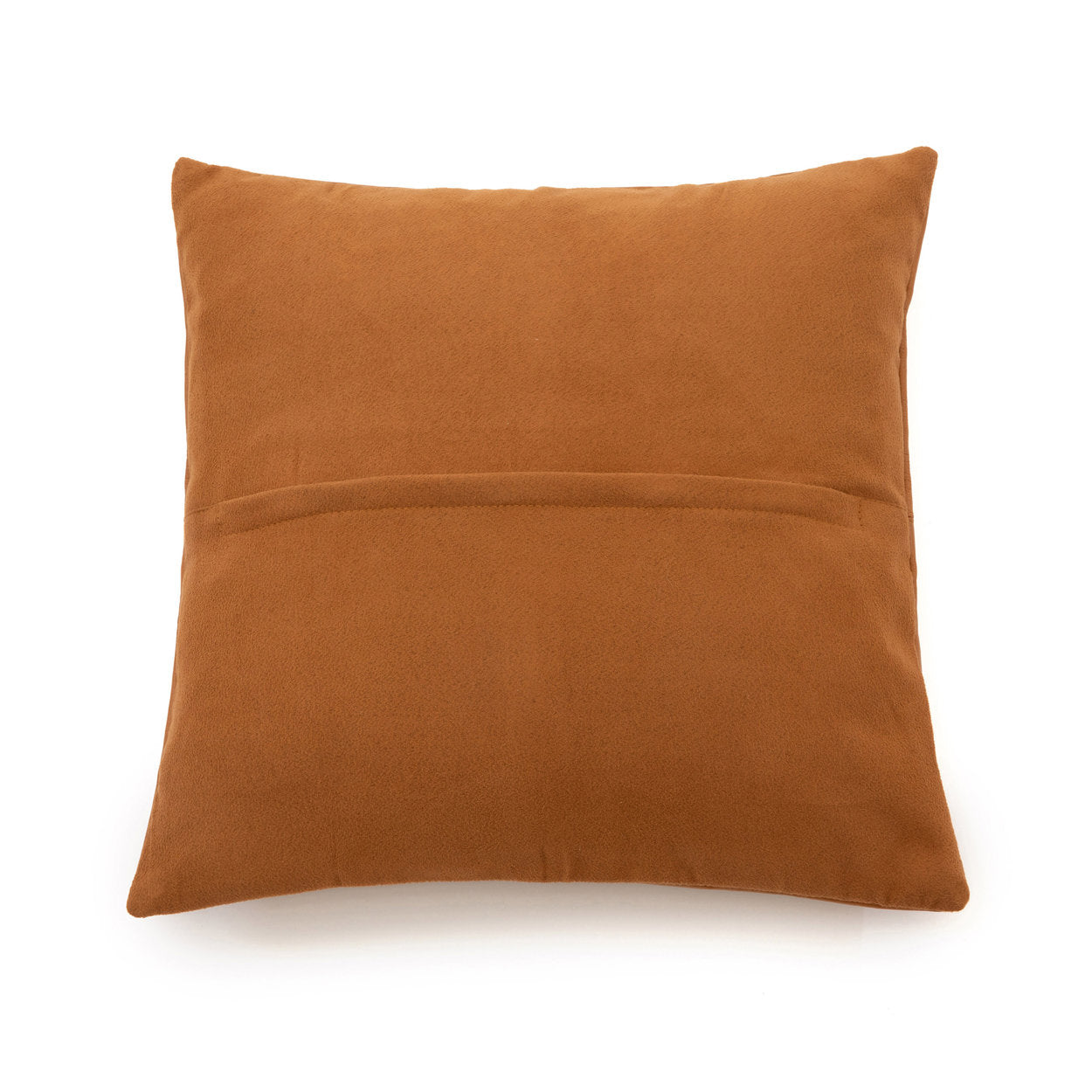 The Square Leather Cushion Cover - Camel - 40x40cm