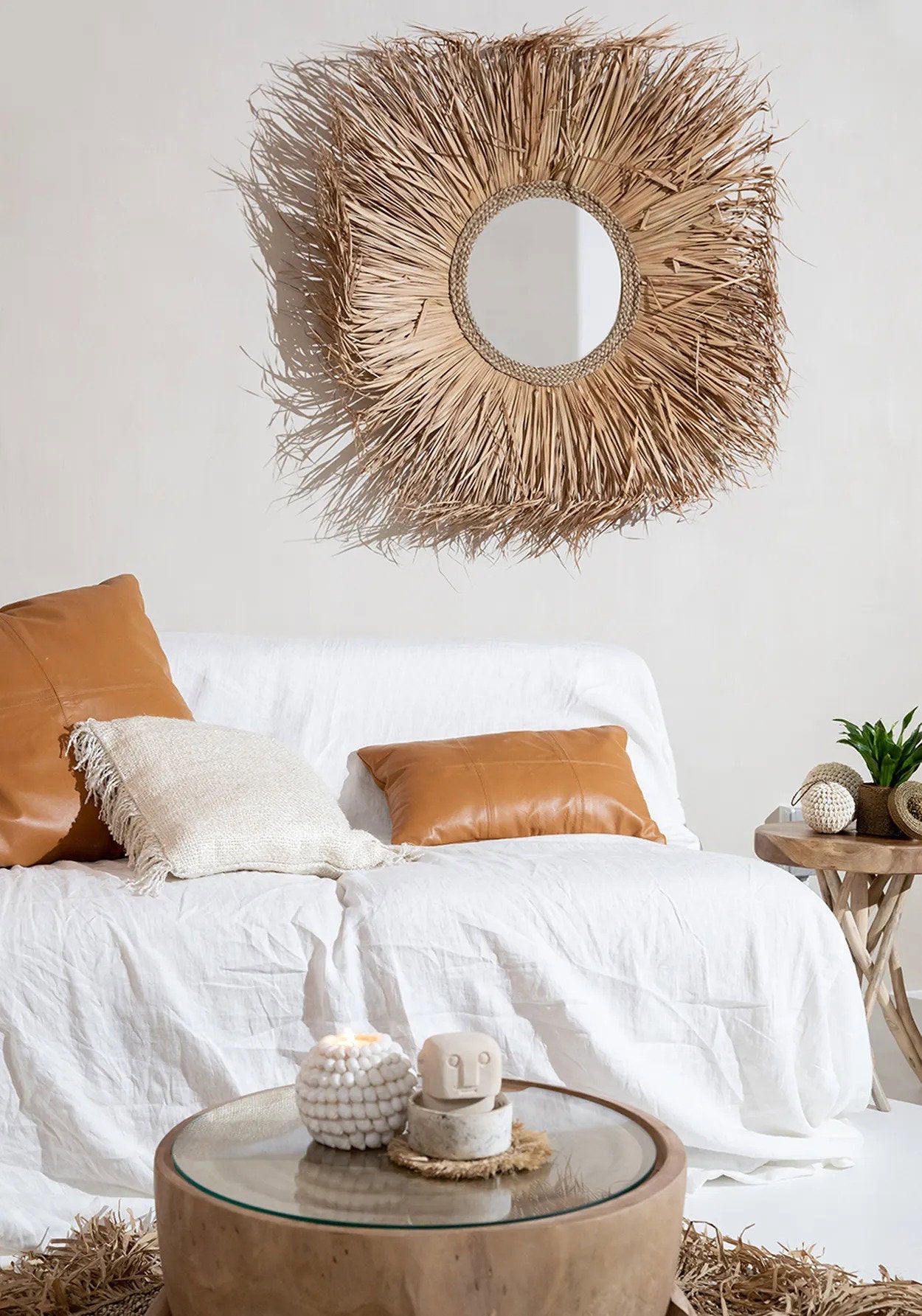 The Camel Leather Cushion Cover - Camel - 30x50cm