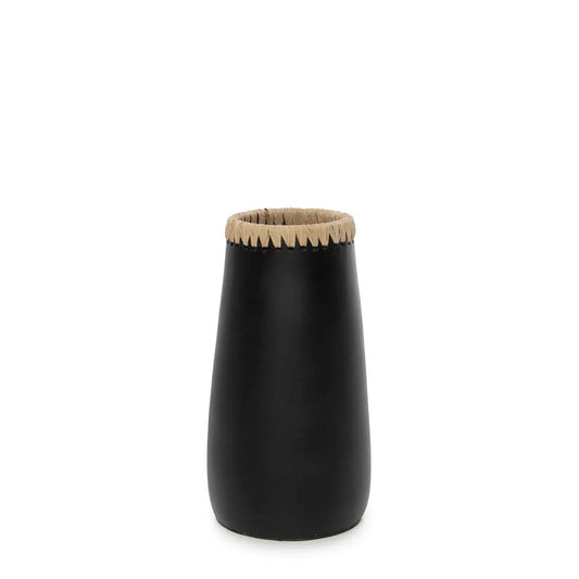 Paris Vase - Sort Naturlig - M