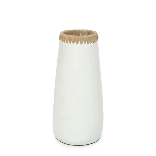 Paris Vase - Hvid Naturlig - L