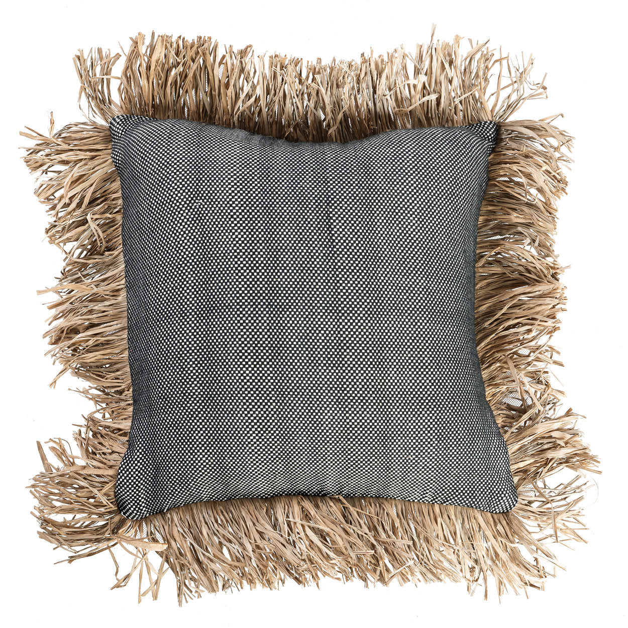 Cotton Bonita Pillowcase - Natural Black - 40x40cm