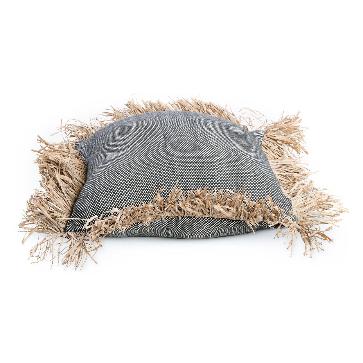 Cotton Bonita Pillowcase - Natural Black - 40x40cm