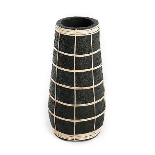 Barcelona Vase - Sort Natur - L