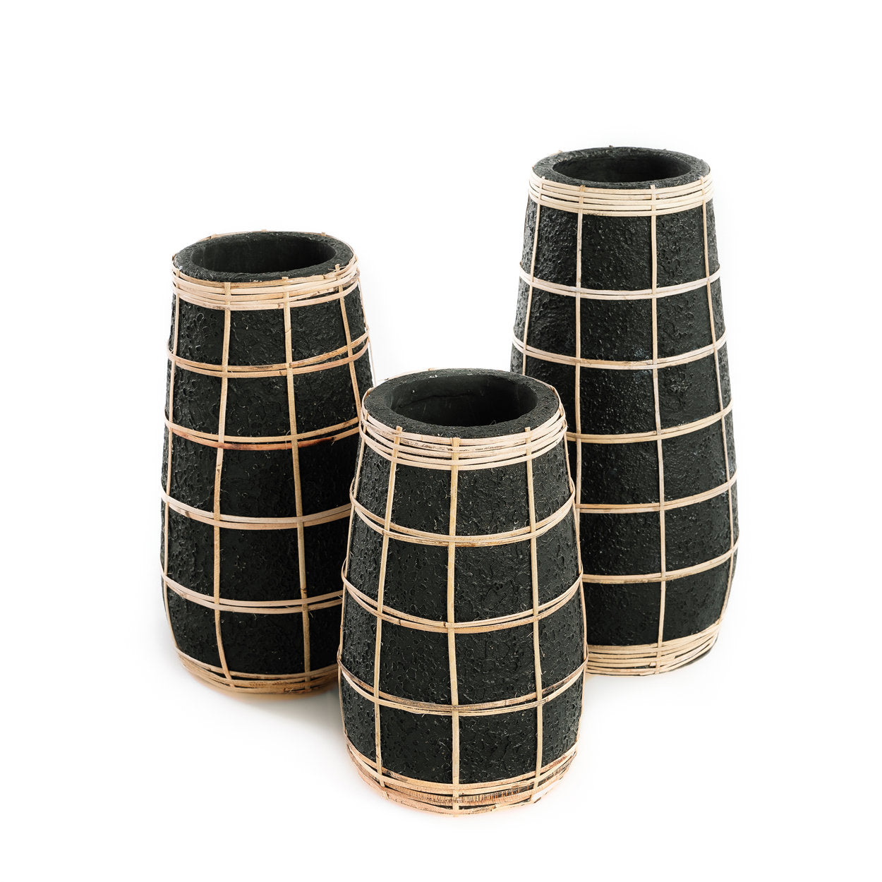 Barcelona Vase - Sort Natur - L
