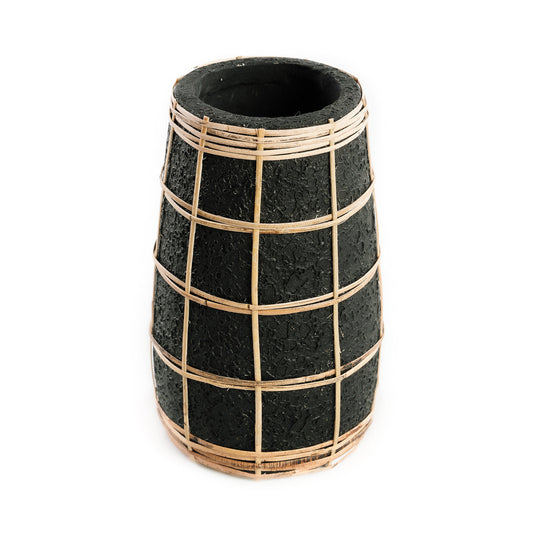 Barcelona Vase - Sort Natur - S