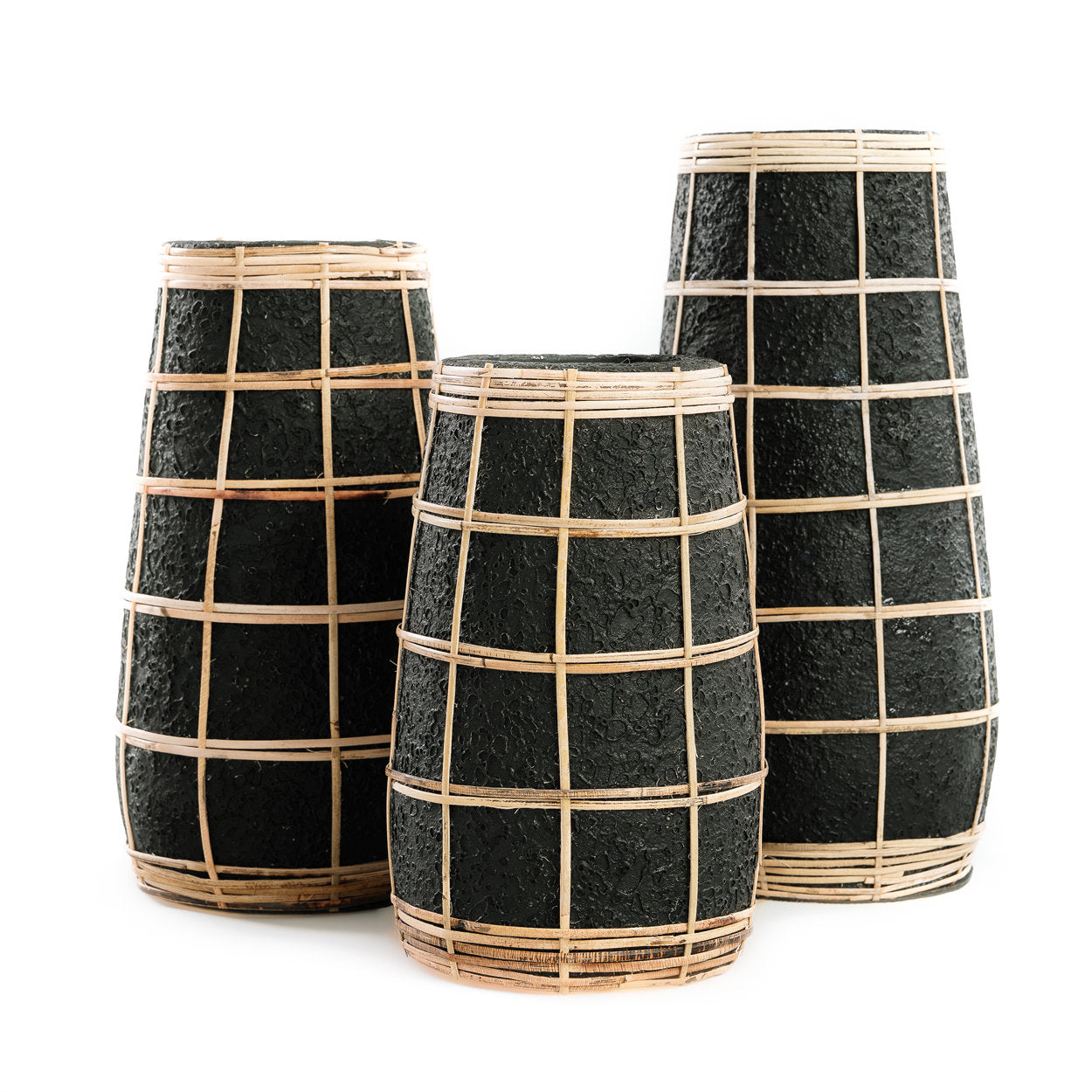 Barcelona Vase - Sort Natur - S