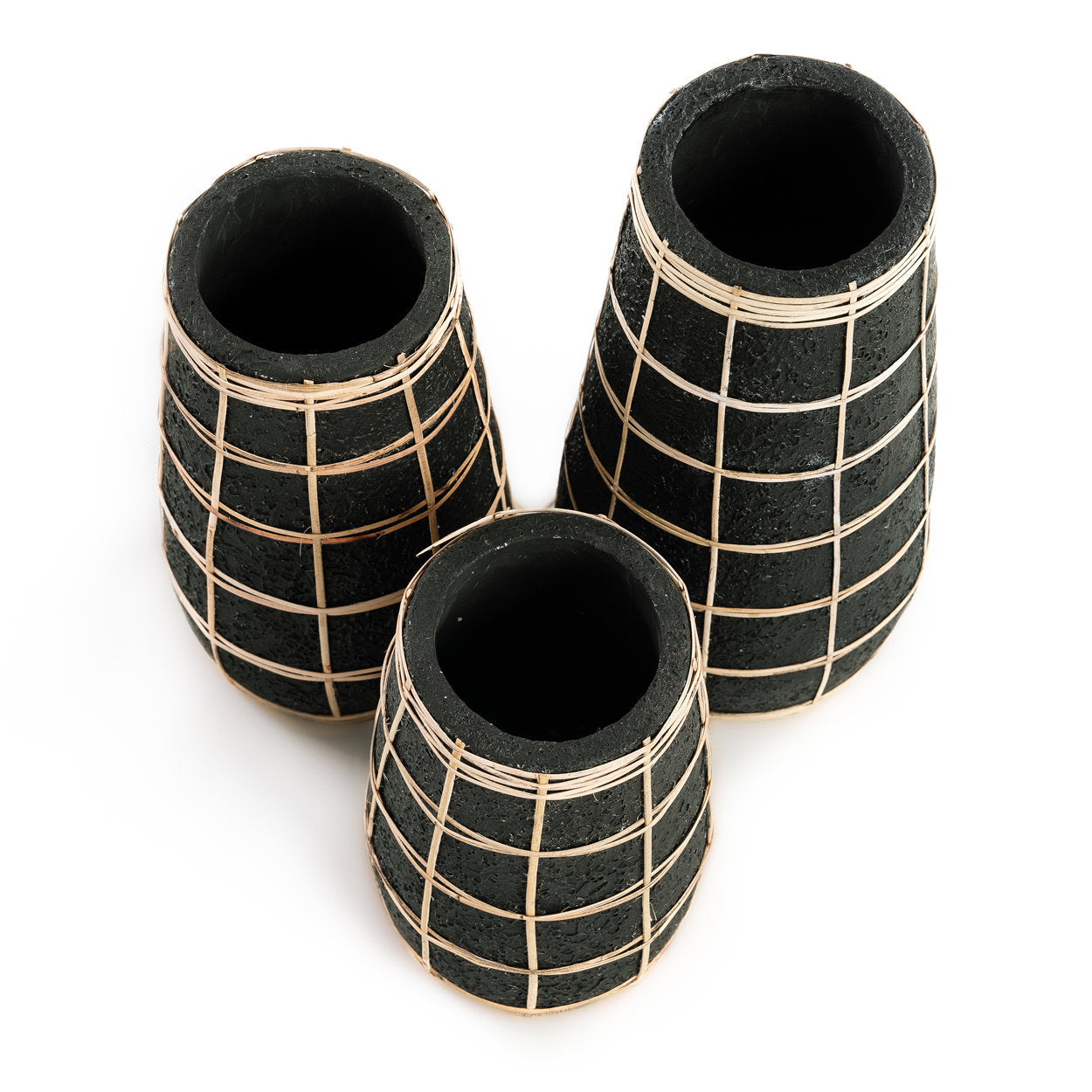 Barcelona Vase - Sort Natur - S