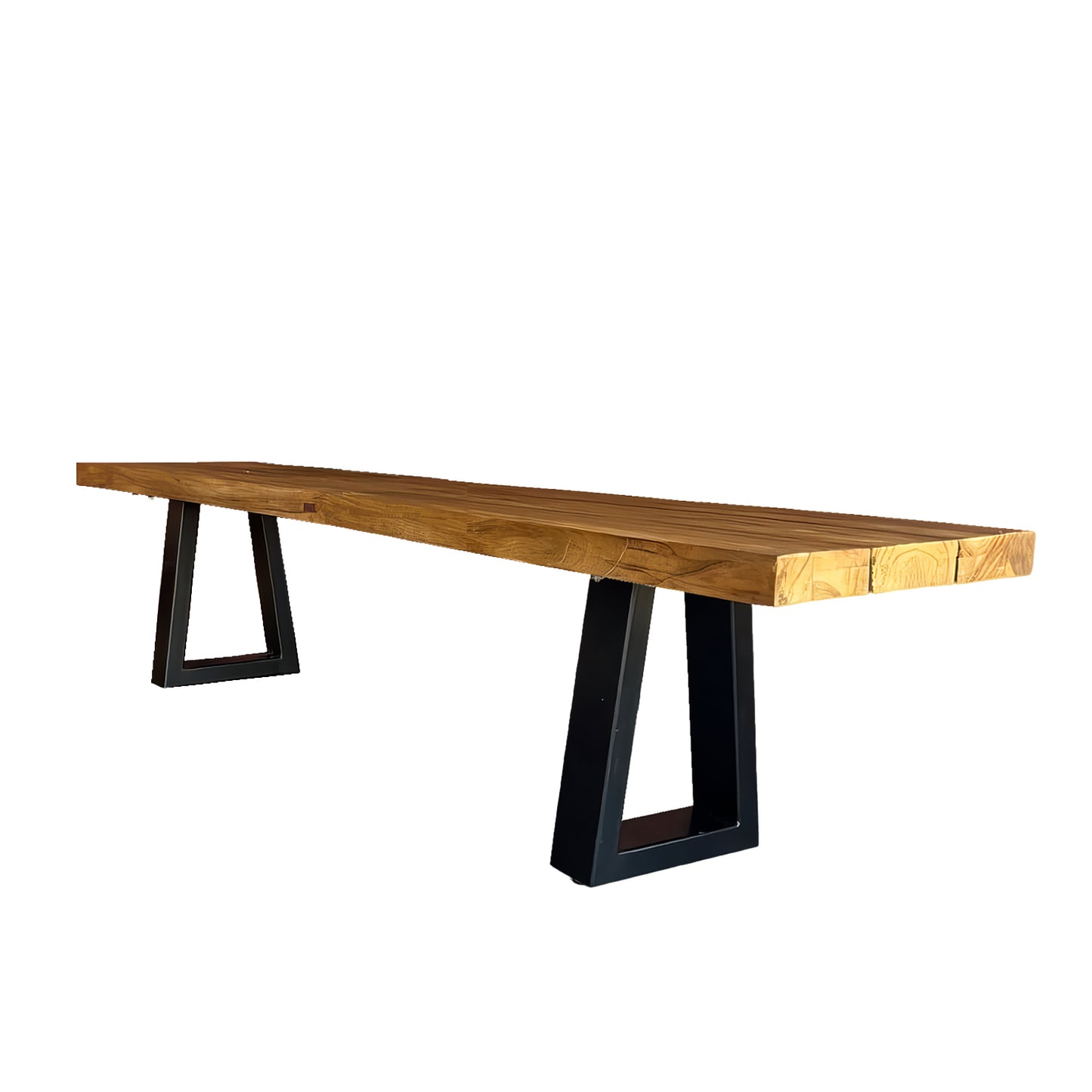 Bank med Jernben - Naturlig - 220cm - Nordic Unique