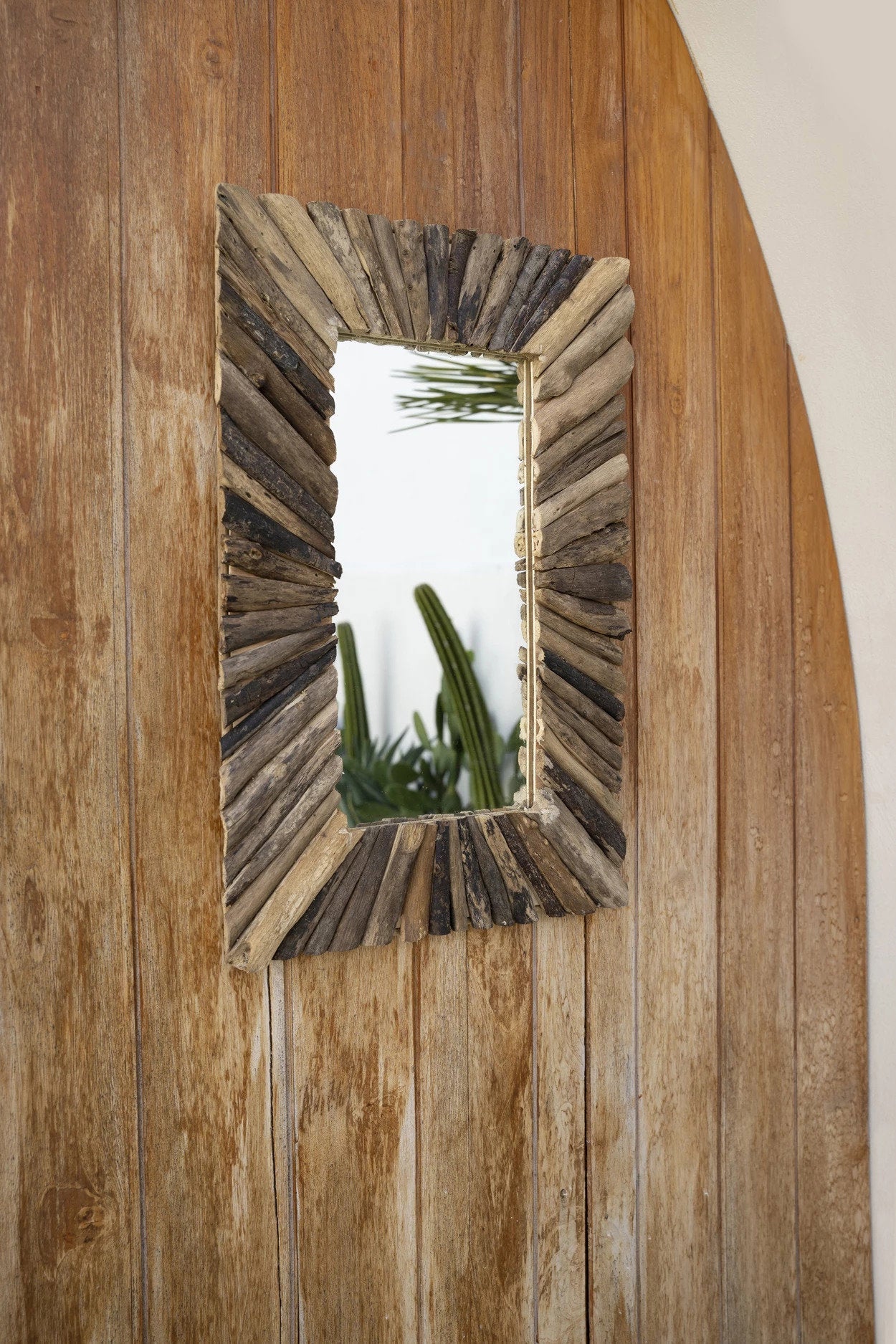 Driftwood Framed Mirror - Natural - M