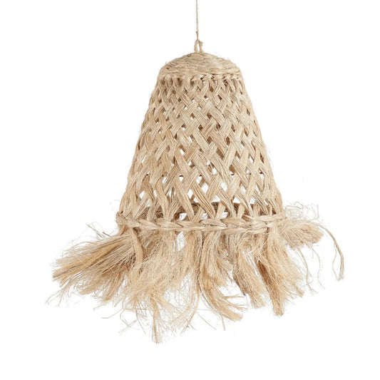 Abaca Jelly Fish Lampe Vedhæng- Naturlig - S