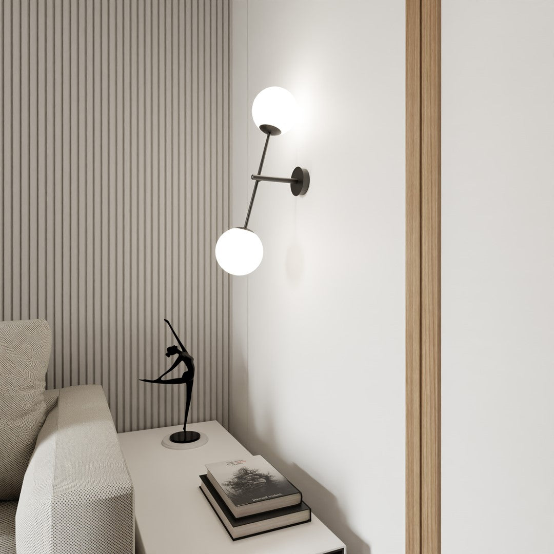 Loftlampe LINEAR K2 - Sort / Hvid - Nordic Unique